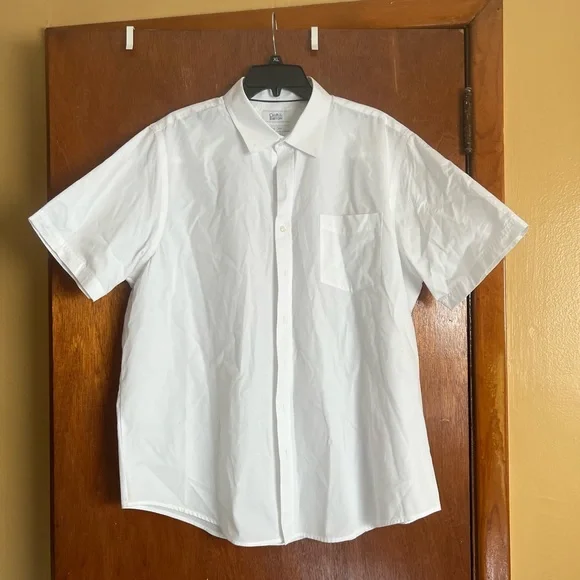 croft and barrow short sleeve dress shirts Men's Croft & Barrow Classic Fit Short Sleeve Dress Shirt XXL 18-18 1/2